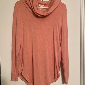Coral Loft Cowl Neck Lounge Sweater Medium